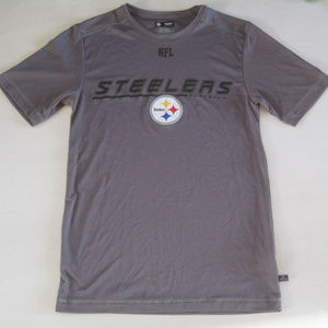 Womens Steelers Tee Shirt Small NFL Gray Athletic